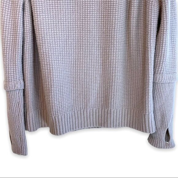 Cynthia Rowley Waffle Knit Tube Neck Alpaca Blend Sweater - Picture 3 of 8